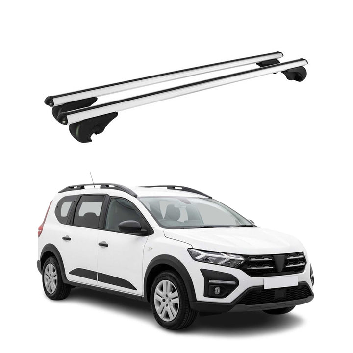 OMAC Aluminium Dachträger Querträger für Dacia Jogger 2022-2026 – TÜV/DIN 75302:2019 – Abschliessbar