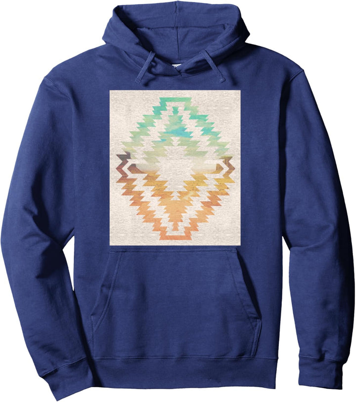 Lost Desert Highway Geometric Diamond Pullover Hoodie