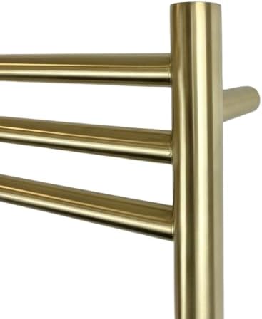 Manissa Boston Handtuchheizkörper, gebürstetes Messing, 400 x 600 mm (B x H), Zentralheizung, Badezi