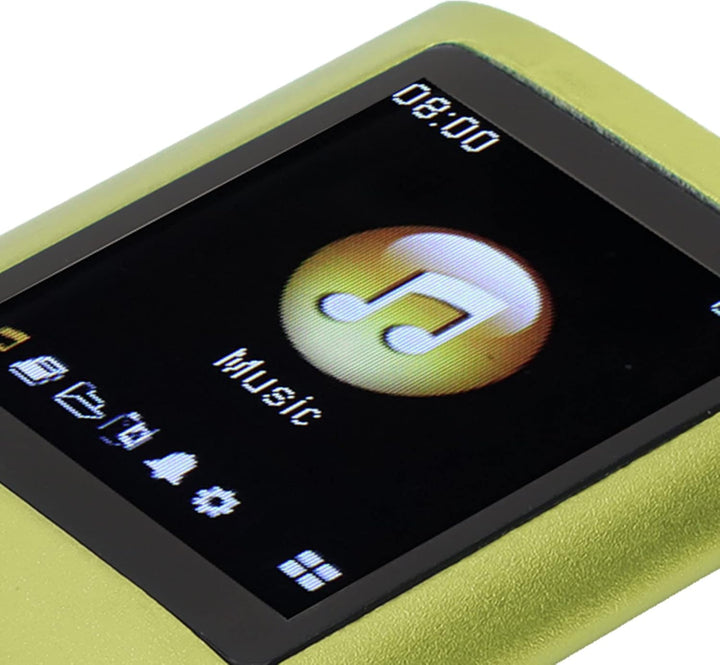 MP3 Player Stilvoller Multifunktionaler Musik Player mit Verlustfreiem Sound und Kopfhörern, Schlank