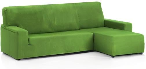 Martina Home - Sofabezug für Chaise Longue, Modell Túnez, Stoff, Grün, kurzes Eckteil rechts kurzer