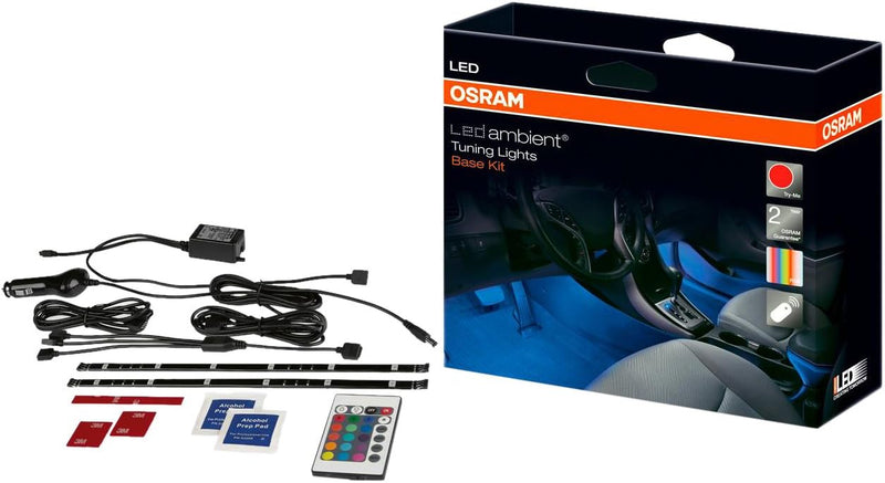 Osram LED Ambient Tuning Lights Base Kit - 12V - 2x 30,5cm - mit Fernbedienung &