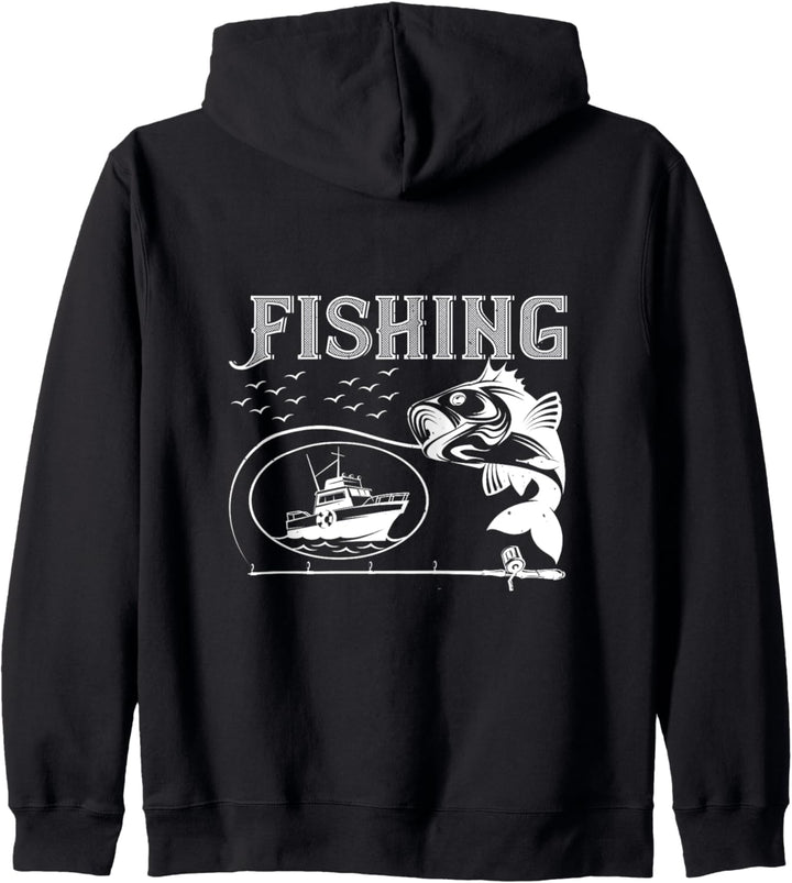 Fishing, Angel Klamotten, Angler Spruch Kapuzenjacke