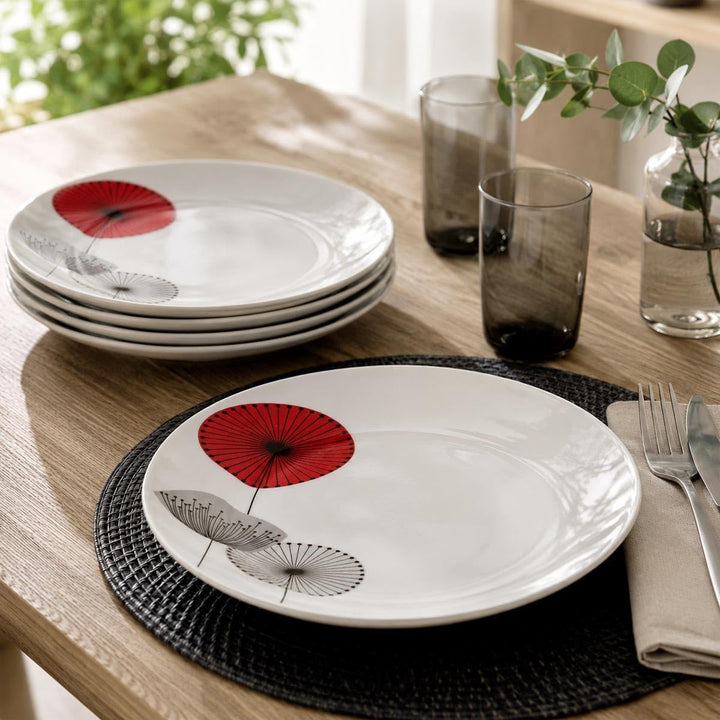 Secret de Gourmet Speiseteller Osara, 27 cm, Weiss, 6 Stück