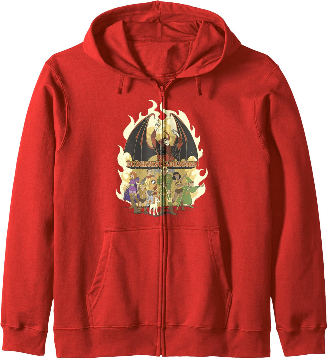 Dungeons &amp; Dragons Group Shot Flame Portrait Kapuzenjacke