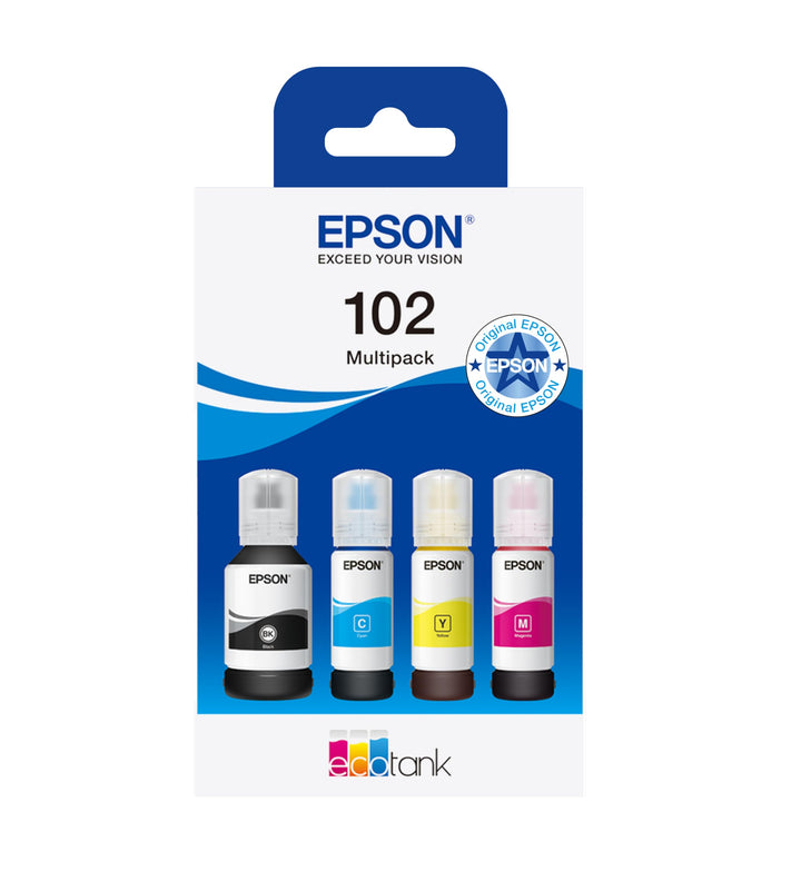 Epson C13T03R640 Tinte (4) Cyan, Magenta, gelb, schwarz 337 ml 25.500 Seiten Flasche EcoTank 102, st