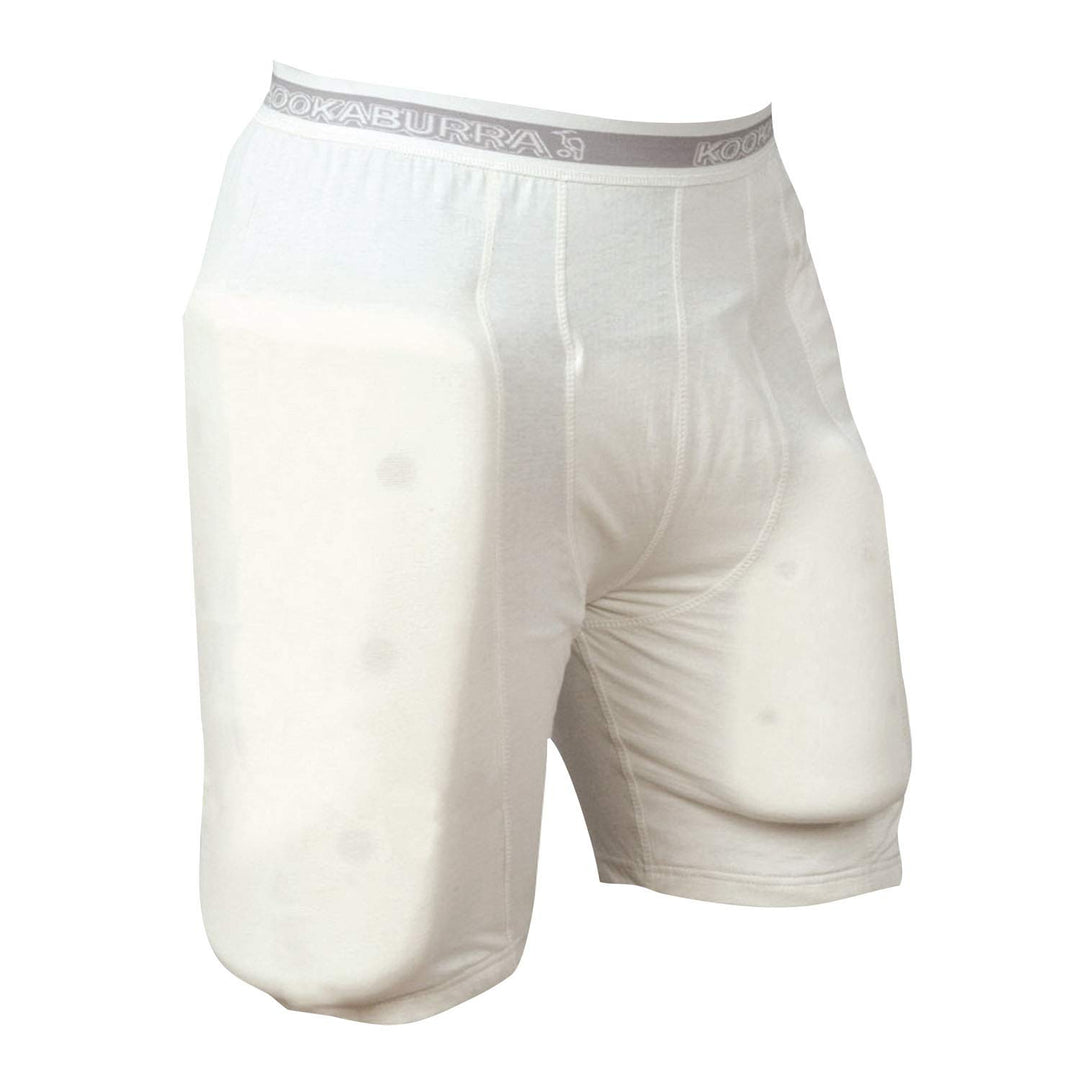 KOOKABURRA Schützende Cricket-Hose, Kurze Hose, mit Batting-Schutz, neutral L Neutral - White Paddin