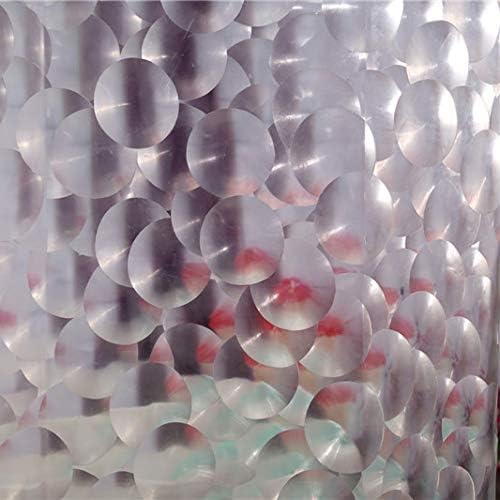 Adwaita Duschvorhang, Kunststoff, 3D-Blasen, Keine Gerüche, umweltfreundlich (klare Blasen) Transpar