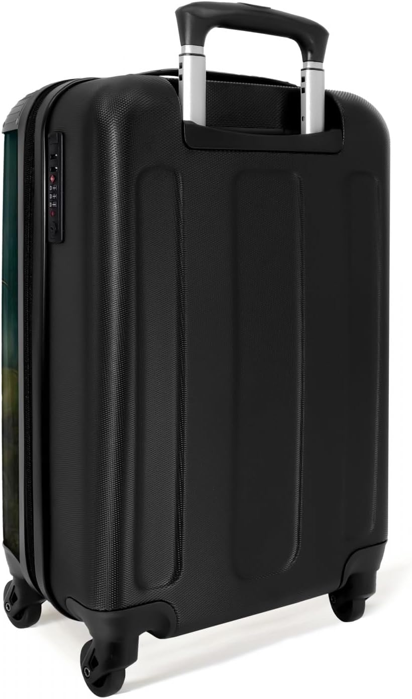 NoBoringSuitcases.com® Koffer Handgepäck Trolley Rollkoffer Kleine Reisekoffer - Kätzchen - Illustra