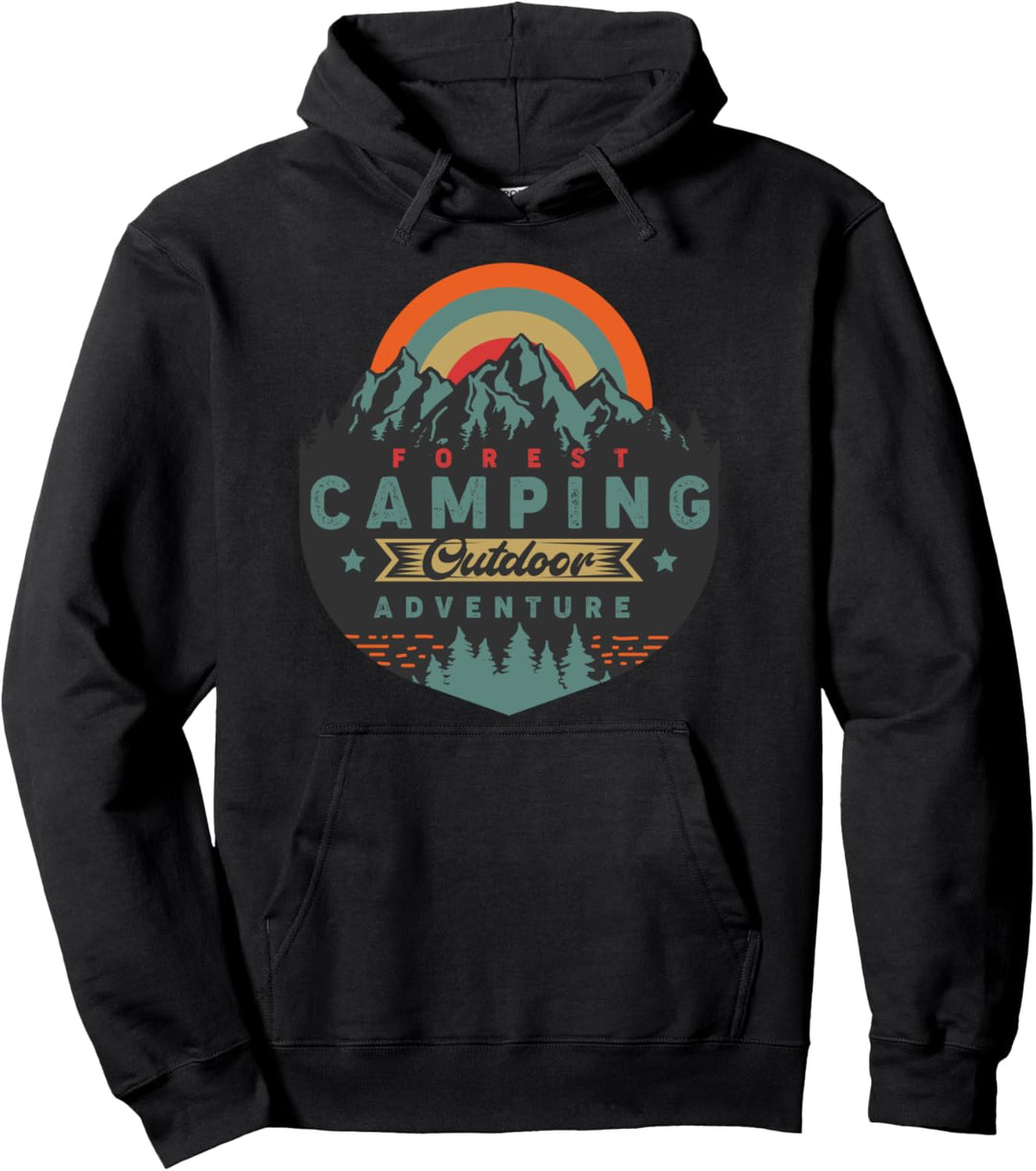 Wald Camping Natur Wandern Abenteuer Love Camp Vintage Pullover Hoodie