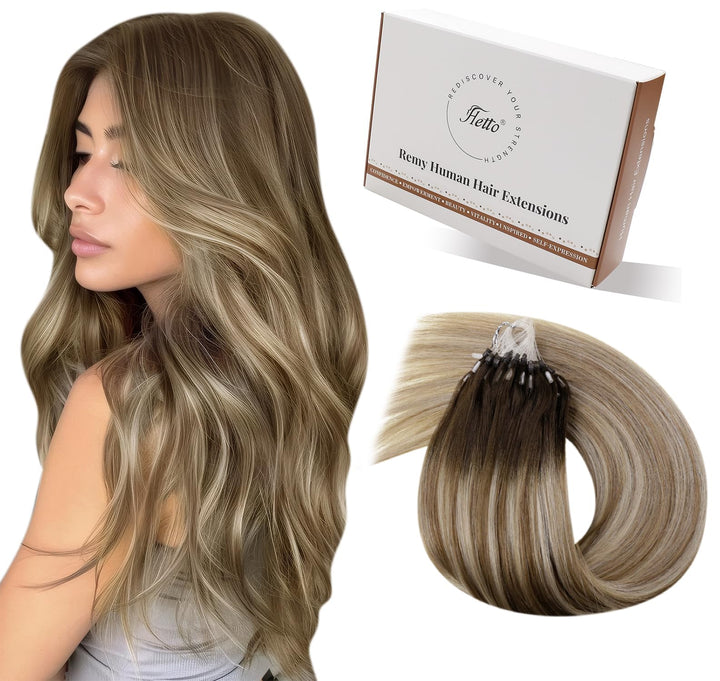 Hetto Extensions Echthaar Microring Braun Microring Extensions Echthaar Remy Extensions Microring Ec