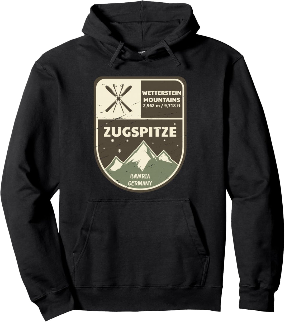 Zugspitze Wetterstein Berge Bayern Pullover Hoodie