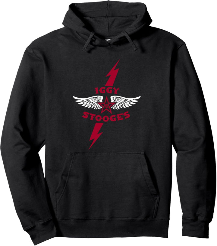 Iggy and the Stooges Lightning Bolt Officially Licensed Pullover Hoodie