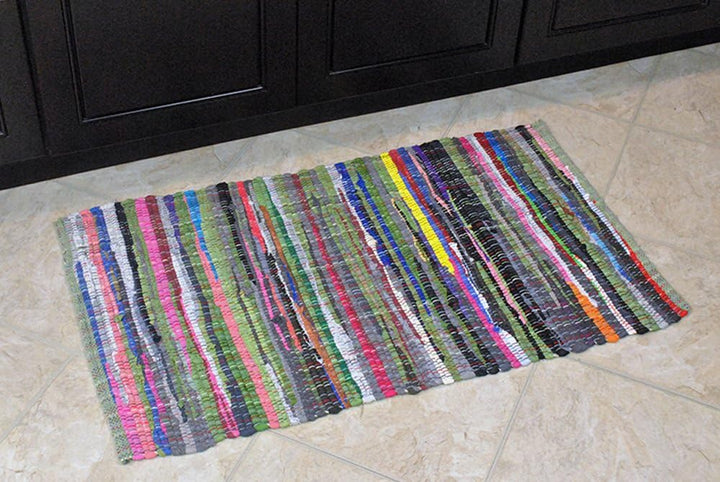 DII Chindi Home Collection Flickengehege, handgewebt, Mehrfarbig, 5 x 15 cm 69 x 183 cm (Rechteckig)