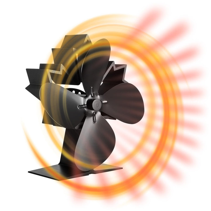 raik R1100 Raik Kaminventilator, Ofenventilator, lautloser und stromloser Lüfter für Kamine, mit 4