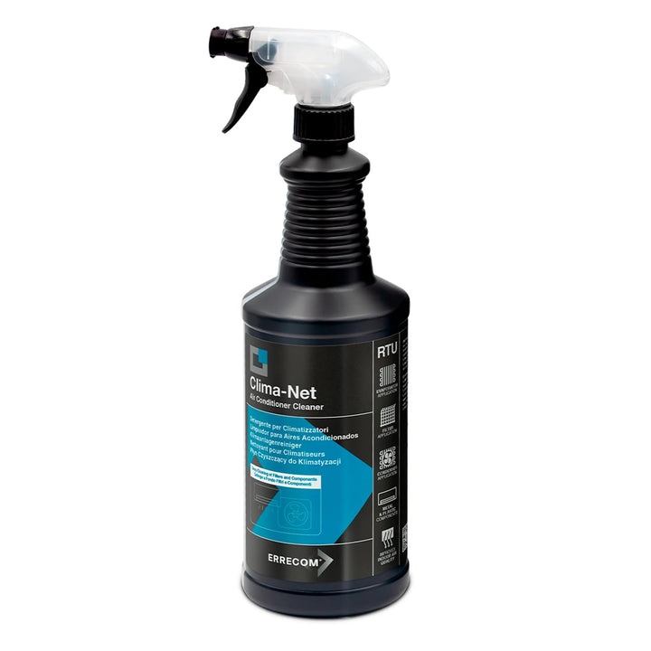 Errecom Clima-Net, Reiniger für Klimaanlagen, Filter, Lamellen und Aussengeräte, 1L Clima Net, Clima