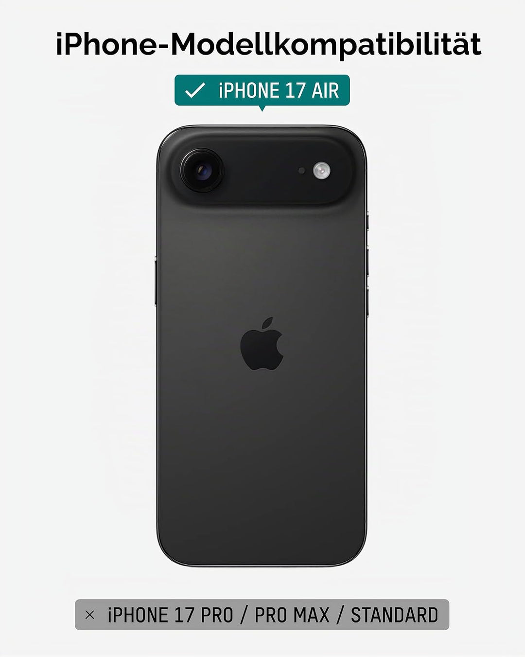 Mous Hülle für iPhone Air 6,5", kompatibel mit MagSafe [Kamerasteuerung Cover] - Limitless - Schütze