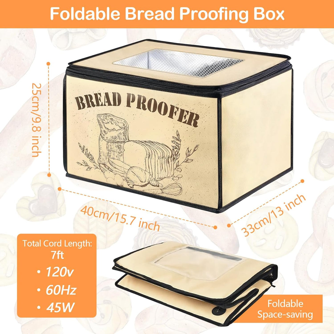 Brot Gärbox, Sauerteigbrot Gärbox mit Einstellbarer Temperatur und Timer, für Selbstgemachtes Brot u