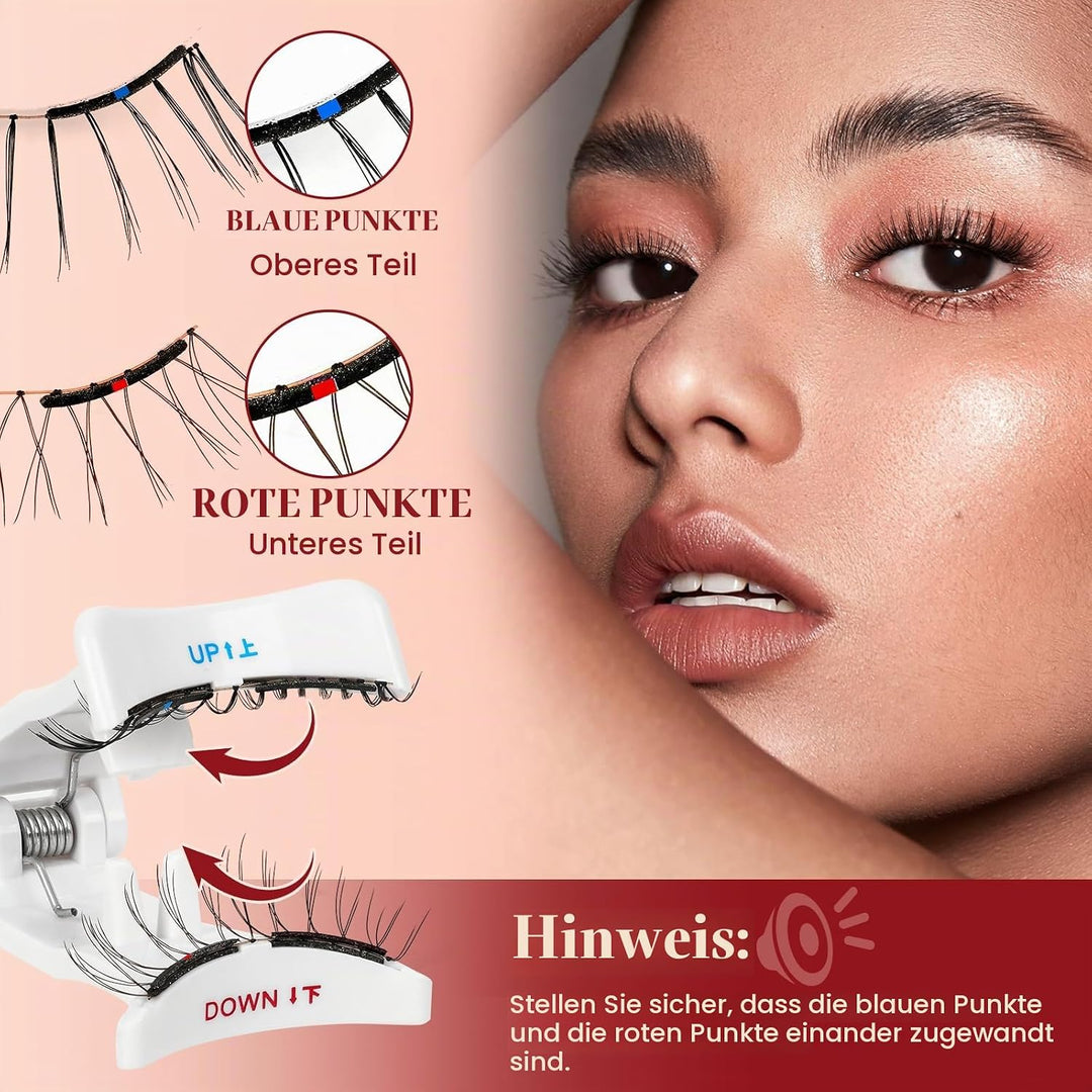 Higu clace Weiches Magnetische-Wimpern, Magnet-Wimpern Ohne Eyeliner | Magnetische Wimpern Natural L