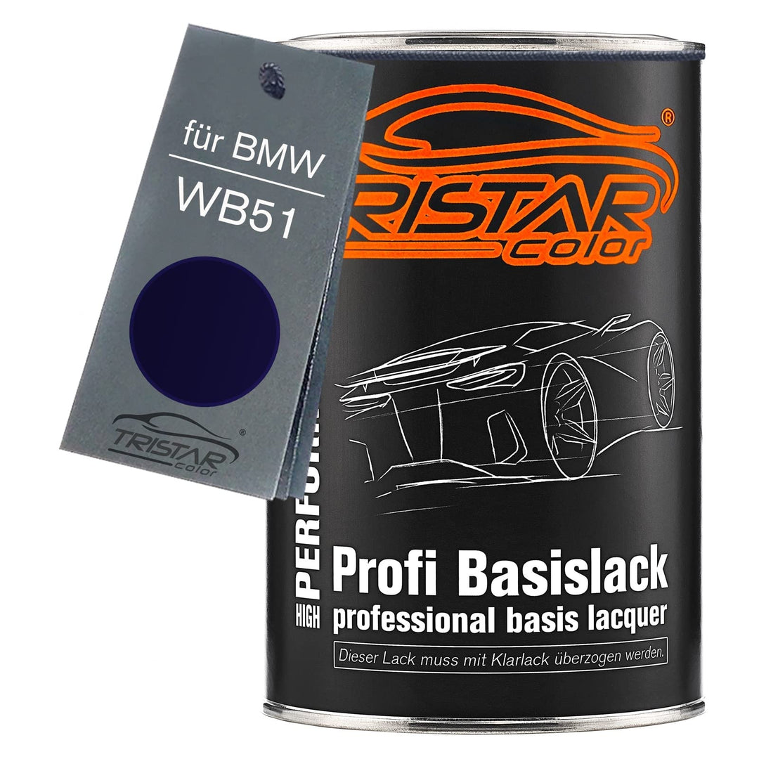 Autolack Dose spritzfertig für BMW WB51 San Marino Blau Metallic Basislack 1,0 Liter 1000ml