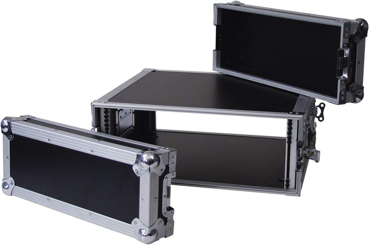 ROADINGER Verstärkerrack PR-2, 4HE, 47cm tief | Flightcase für 483-mm-Geräte (19") | mehrschichtig v