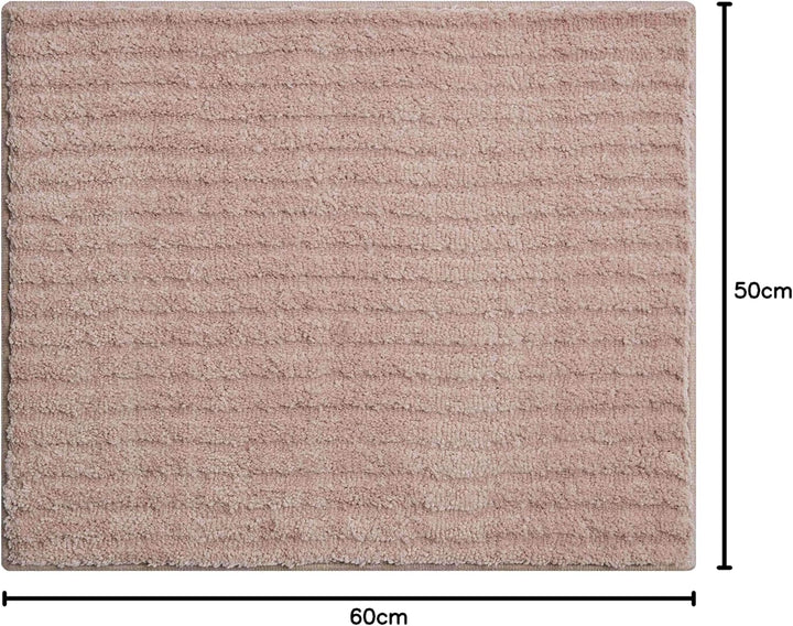 Grund 3D Badteppich 100% Polyester, ultra soft, rutschfest, RIFFLE, WC-Vorlage o.A. 50x60 cm, schoko