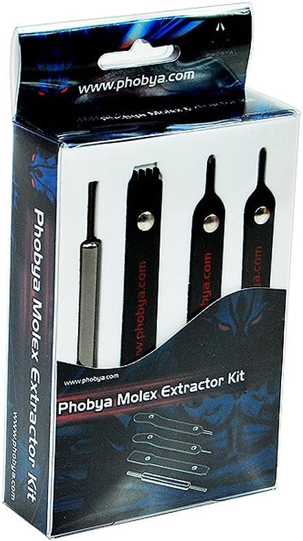 Phobya 0 Molex Extractor Kit (Sleeving Tool) Modding Pin per connettori
