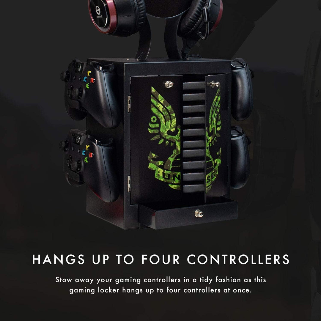 Numskull Official Halo Game Storage Tower, Controller Holder, Headset Stand for PS4, Xbox One, Ninte