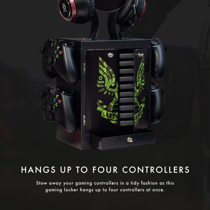 Numskull Official Halo Game Storage Tower, Controller Holder, Headset Stand for PS4, Xbox One, Ninte