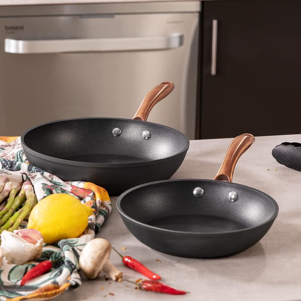Cecotec Sartenset Polka Fantasy 20-24 Bucket Golden, Durchmesser 20-24 cm, Geschmiedetes Aluminium,