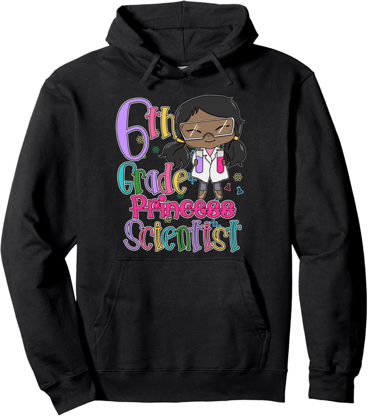 6. Klasse Wissenschaftler Black Girl STEM School Science Pullover Hoodie