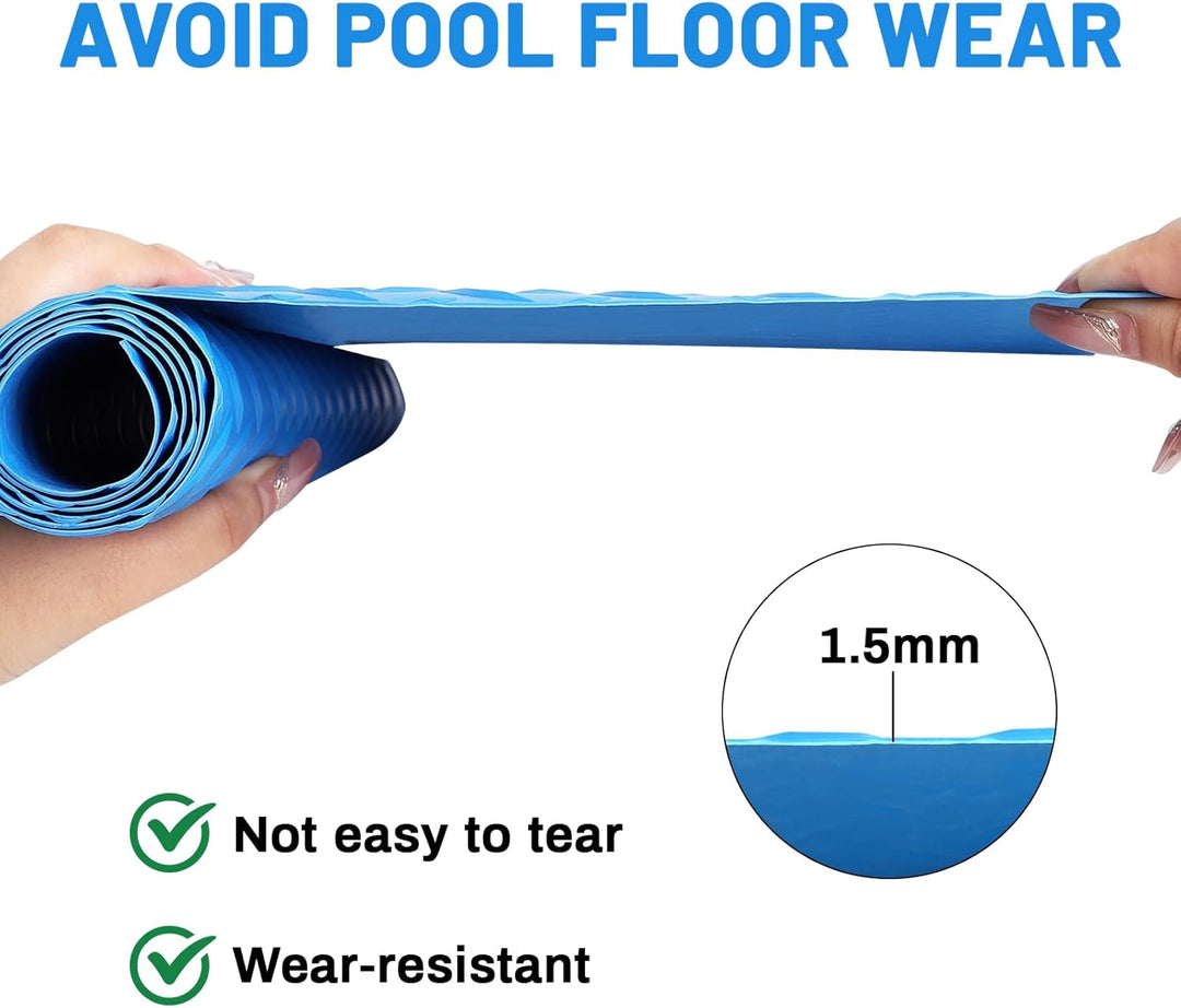 LALAGO Schwimmbadleitermatte, 40x90 cm, Gross Schwimmleitermatte, Poolleitermatte mit Rutschfester T