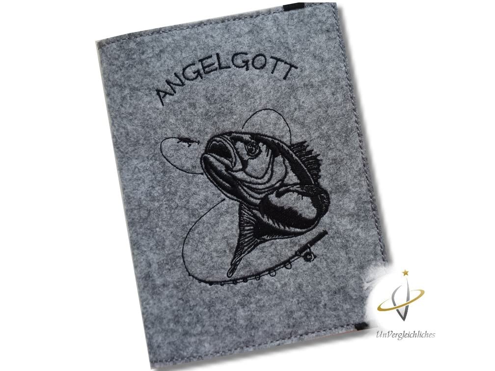 Hülle für den Angelpass/Angelschein personalisierbar *Angelgott*