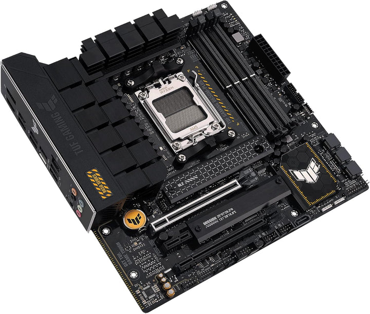 ASUS TUF GAMING B650M-PLUS Mainboard Sockel AMD AM5 (Ryzen 7000, micro-ATX, PCIe 5.0, DDR5-Speicher,