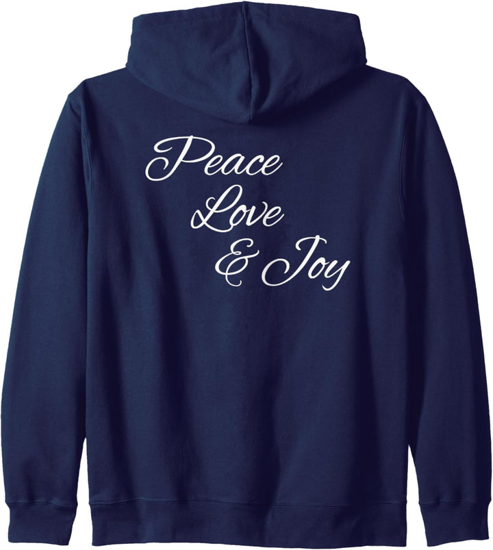 Peace Love & Joy - Inspirational Positive Affirmation Kapuzenjacke