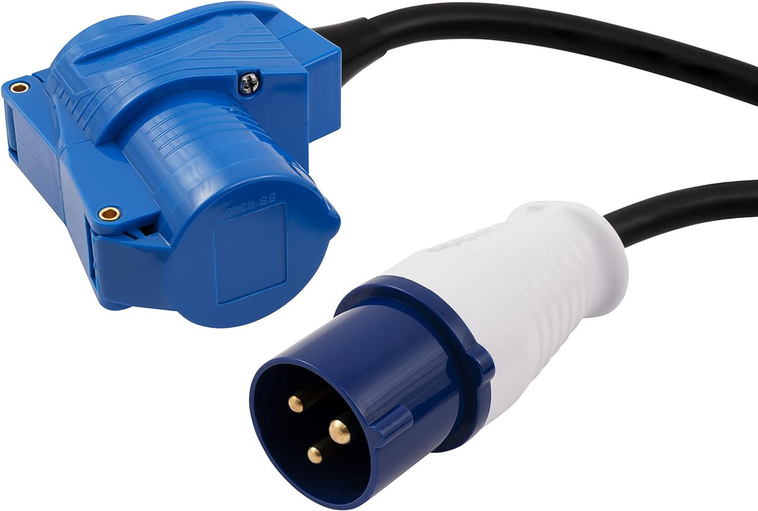 MC POWER - CEE-Verlängerungskabel | 25m H07RNG 3G2,5, 230V, IP44 Starkstrom-Verlängerungskabel für W