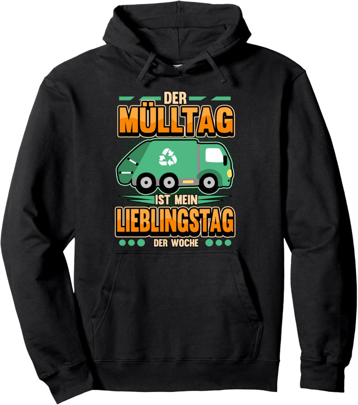 Lustig Müllabfuhr Müllauto Müllmänner Geschenk Pullover Hoodie