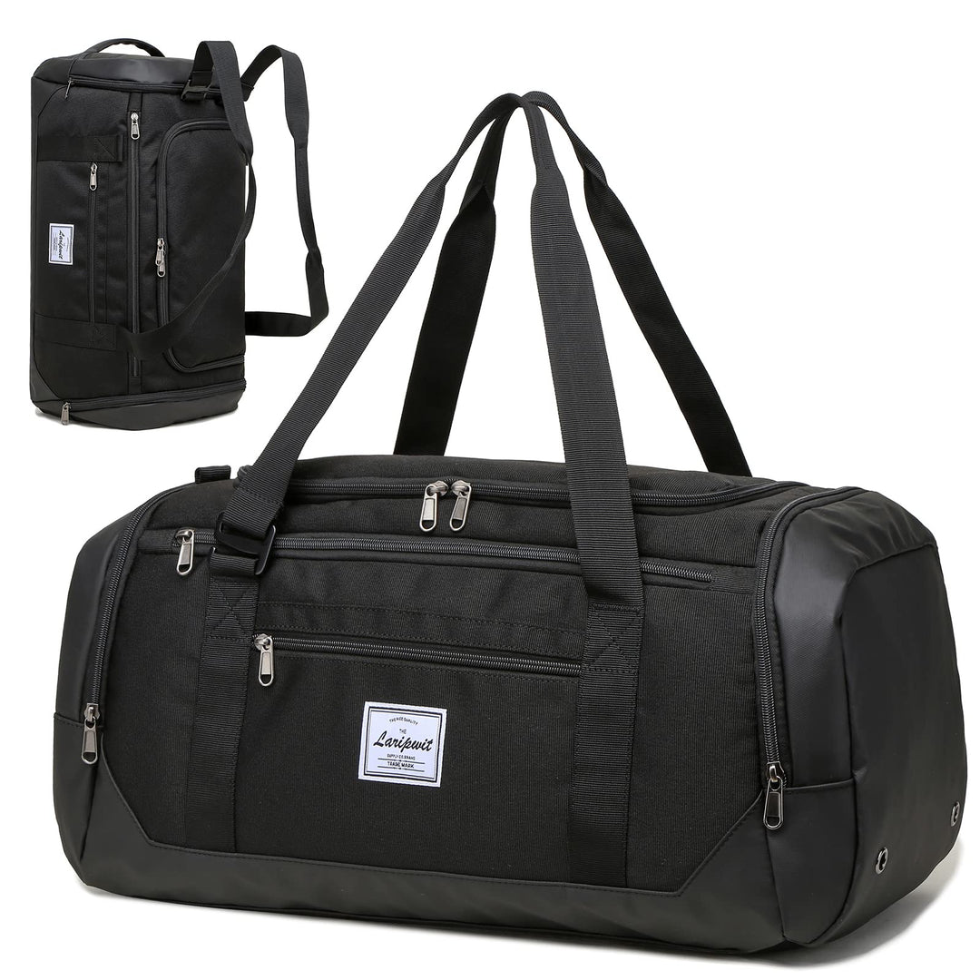 Laripwit Reisetasche Herren 40L Mittelgross Sporttasche mit Schuhfach und Nassfach Weekender Travel