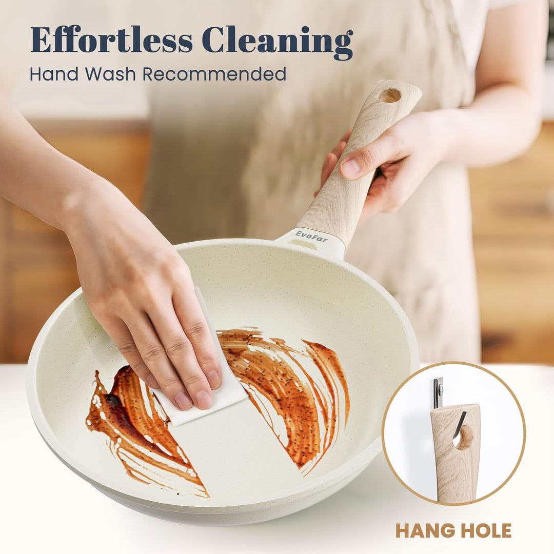 Keramik Pfanne 24cm Antihaft Beschichtet, Bratpfanne Induktion, Omelette Pfanne, Cooking Frying Pan,