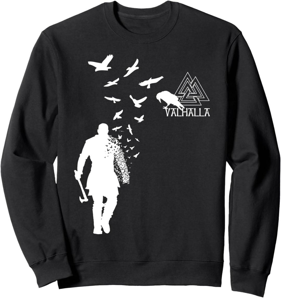 Wikinger Ragnar Lothbrok Walhalla Odin Raben Sweatshirt