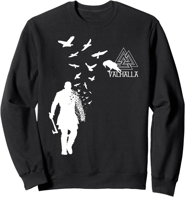 Wikinger Ragnar Lothbrok Walhalla Odin Raben Sweatshirt