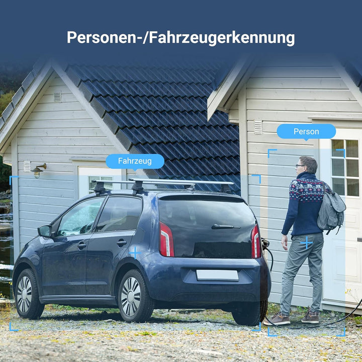 EZVIZ 2K WLAN Aussenkamera mit Zwei-Wege-Audio und Aktive Verteidigung, Flutlicht Kamera mit KI Pers