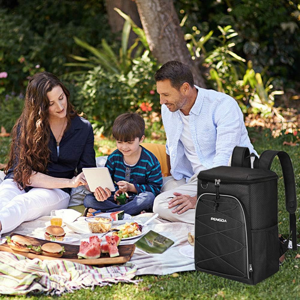 PENGDA 25L Kühlrucksack Kühltasche - 36 Dosen Gross Isoliertasche Wasserdichter Picknickrucksack für