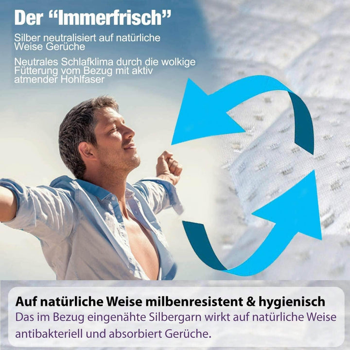 Traumreiter Seitenschläferkissen Visco EXTRABREIT ca. 140x50 I 20 cm Dickes Kissen für Seitenschläfe