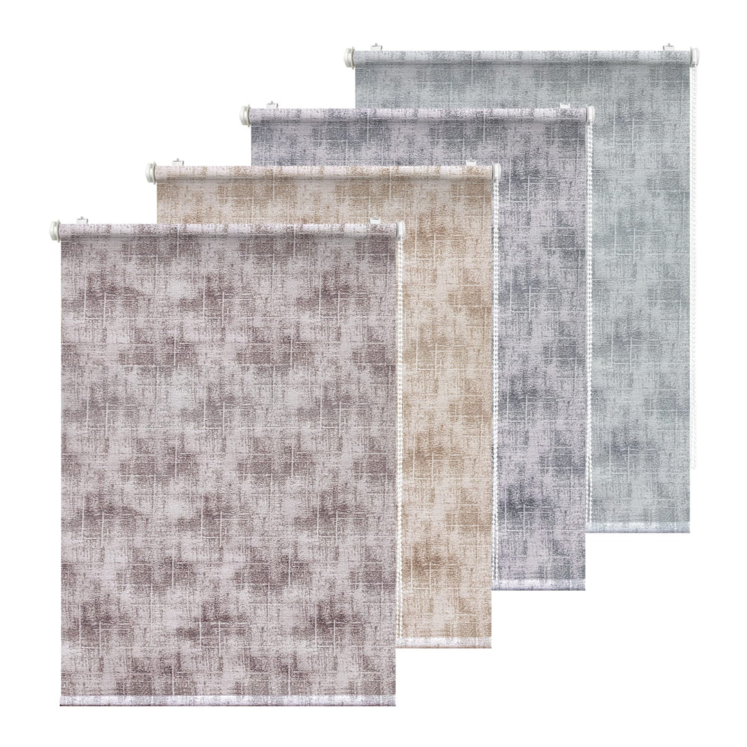 Rikmani Tageslichtrollo AVI Fensterrollo verdunkelnd, Rollo, Klemmfix, Anschraubbar, Verdunkelungsro