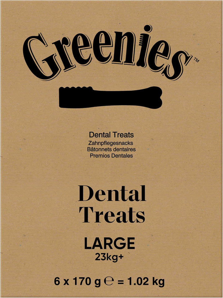 Greenies The Smart Dental Treat 24 Chews, Daily Original Large Dog Treats, 6er Pack (4 x 170 g)