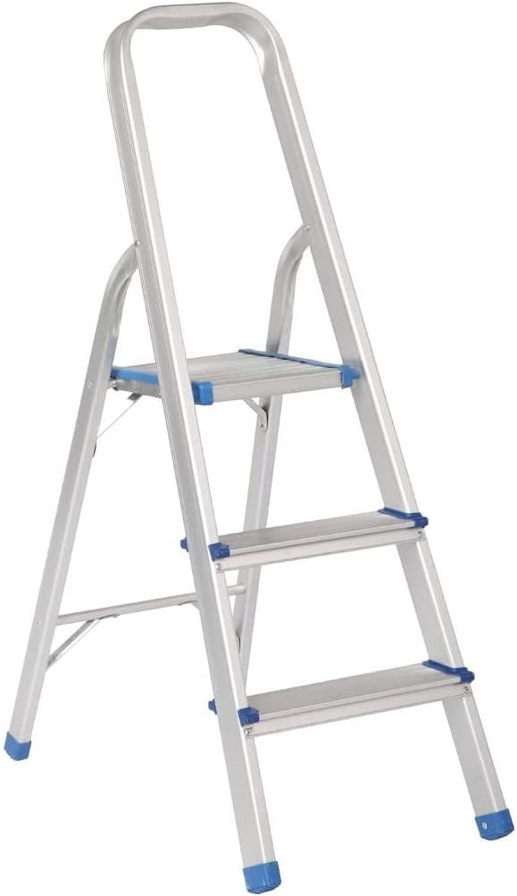 Leiter aus Aluminium, zusammenklappbar, leicht, 3 Stufen