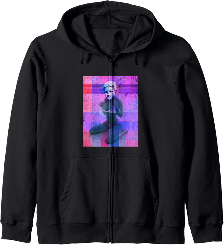 Posing Statue Spruch Vaporwave Aesthetic Kapuzenjacke
