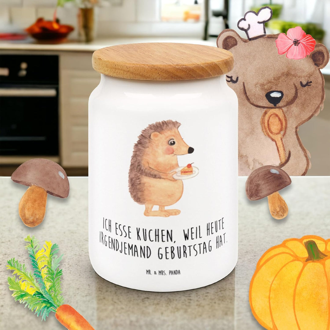 Mr. & Mrs. Panda behälter Igel Kuchenstück - Geschenk, Essen Spruch, Torte, zuckerdose, Dose, Kuchen