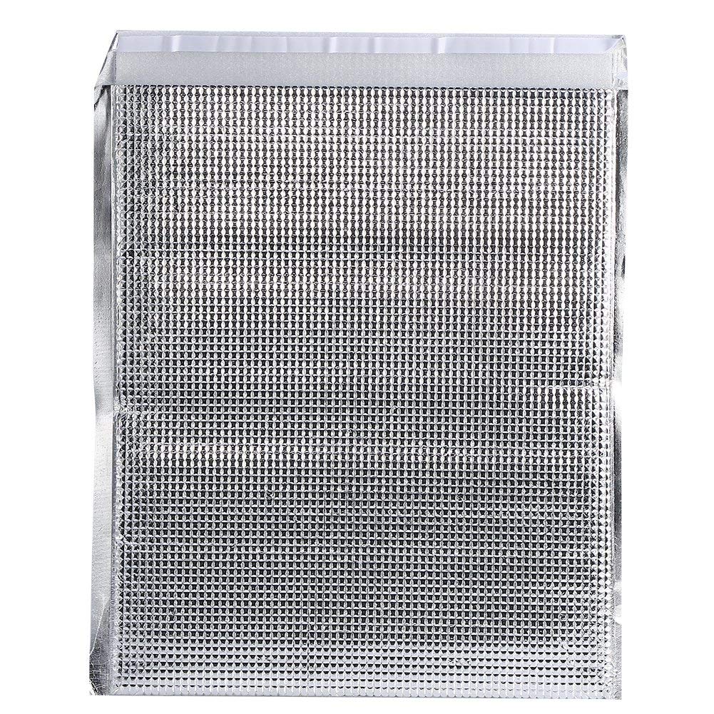 Dilwe 10 Stücke Isolierte Taschen, Wiederverwendbare Aluminium Picknick Hot Cold Pouch für Home Outd